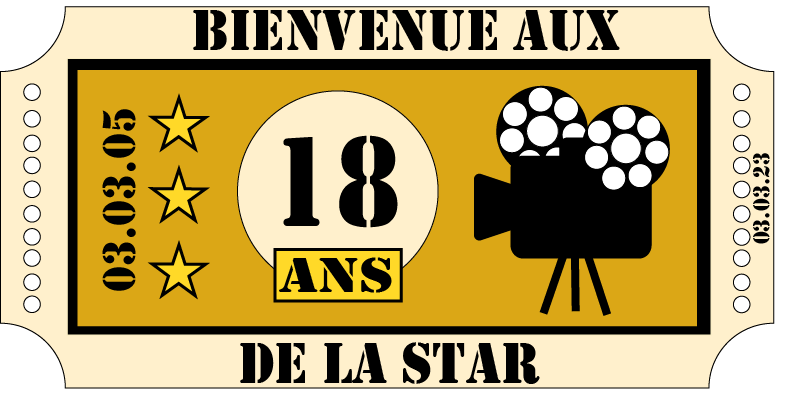 Ticket Cinéma 18 ans Eloi