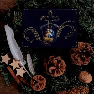 Carte de Noël Nativitas Agni Dei photo produit