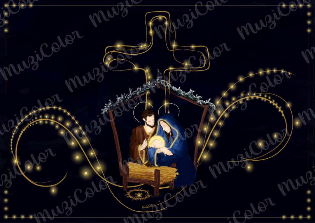 Carte de Noël Nativitas Agni Dei