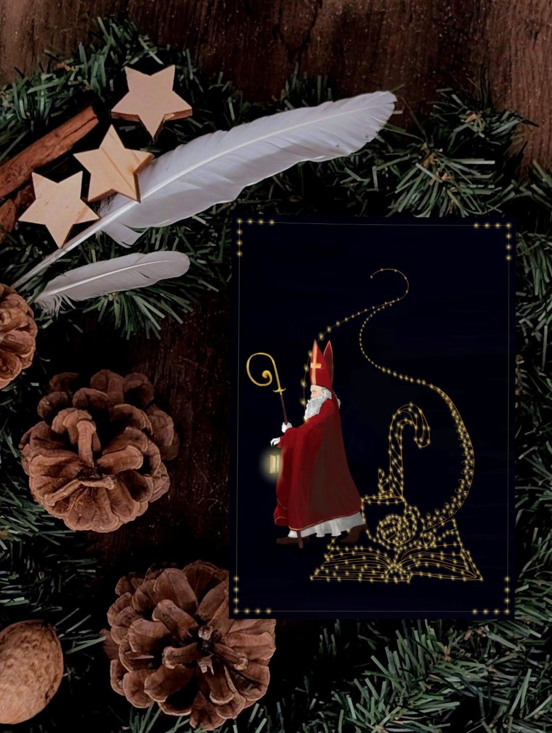 Carte de Noël St Nicolas Photo Produit 2