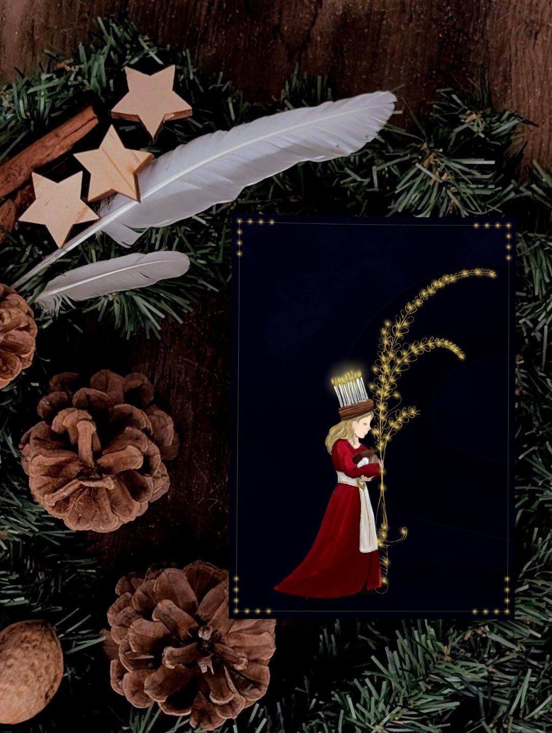 Carte de Noël Ste Lucie Photo Produit