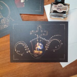 carte crèche de noël